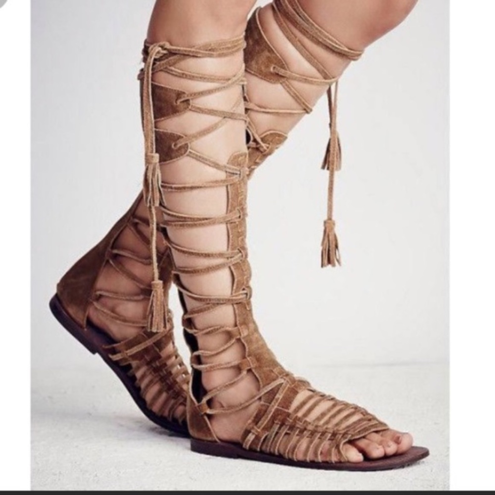 COPY - New Free People Sun Seeker Tall Gladiator Sandals